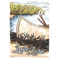 2pk -Flag Canoe Lake Livin Polyester 13x18 - (Pack of 2)