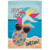 2pk -Flag Beach Hair Pineapple 13x18 - (Pack of 2)