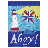 2pk -Flag Nautical Welcome Polyester 13x18 - (Pack of 2)