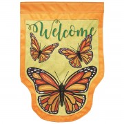 2pk -Flag Monarch Butterfly Shaped 13x18 - (Pack of 2)