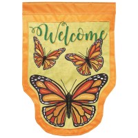 2pk -Flag Monarch Butterfly Shaped 13x18 - (Pack of 2)