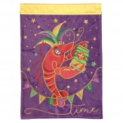 2pk -Flag Mardi Gras Crawfish Polyester 13x18 - (Pack of 2) 2pk -Flag Mardi Gras Crawfish Polyester 13x18 - (Pack of 2)