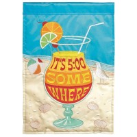 2pk -Flag Hurricane Its 5:00 Polyester 13x18 - (Pack of 2)