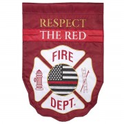 2pk -Flag Firefighter Polyester 13x18 - (Pack of 2)