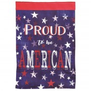 2pk -Flag Proud American Polyester 13x18 - (Pack of 2) 2pk -Flag Proud American Polyester 13x18 - (Pack of 2)
