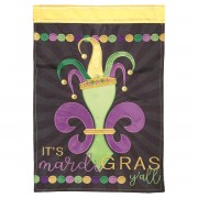 2pk -Flag Fleur-De-Lis Jester Hat 13x18 - (Pack of 2)