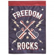 2pk -Flag Freedom Rocks Polyester 13x18 - (Pack of 2)