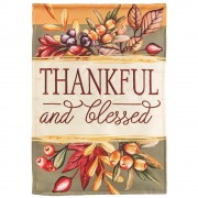 2pk -Flag Thankful Blessed Polyester 13x18 - (Pack of 2) 2pk -Flag Thankful Blessed Polyester 13x18 - (Pack of 2)