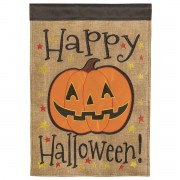 2pk -Flag Jack OLantern Polyester 13x18 - (Pack of 2) 2pk -Flag Jack OLantern Polyester 13x18 - (Pack of 2)