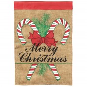 2pk -Flag Candy Cane Christmas 13x18 - (Pack of 2) 2pk -Flag Candy Cane Christmas 13x18 - (Pack of 2)