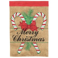 2pk -Flag Candy Cane Christmas 13x18 - (Pack of 2)