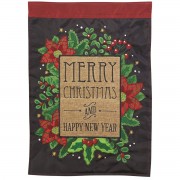 2pk -Flag Poinsettia Christmas 13x18 - (Pack of 2) 2pk -Flag Poinsettia Christmas 13x18 - (Pack of 2)