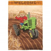 2pk -Flag Scarecrow Welcome Polyester 13x18 - (Pack of 2) 2pk -Flag Scarecrow Welcome Polyester 13x18 - (Pack of 2)