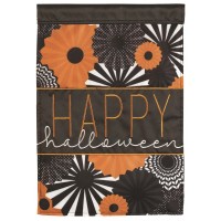 2pk -Flag Happy Halloween Polyester 13x18 - (Pack of 2)