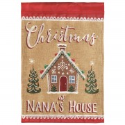 2pk -Flag Nanas Gingerbread House 13x18 - (Pack of 2)