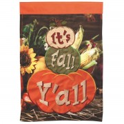 2pk -Flag Its Fall Yall Polyester 13x18 - (Pack of 2)