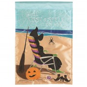 2pk -Flag Witch On Beach Polyester 13x18 - (Pack of 2)