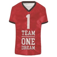 2pk -Flag Red Black Football Jersey 13x18 - (Pack of 2)