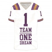 2pk -Flag Purple Gold Football Jersey 13x18 - (Pack of 2)