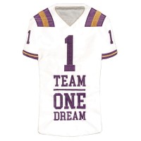 2pk -Flag Purple Gold Football Jersey 13x18 - (Pack of 2)