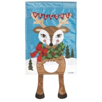 2pk -Crazy Leg Welcome Reindeer - (Pack of 2)