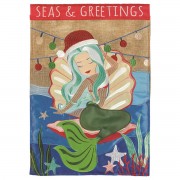 2pk -Flag Mermaid Seas And Greetings 13x18 - (Pack of 2) 2pk -Flag Mermaid Seas And Greetings 13x18 - (Pack of 2)
