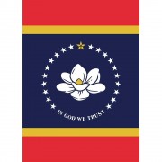 2pk -Flag Mississippi State Polyester 13x18 - (Pack of 2)