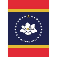 2pk -Flag Mississippi State Polyester 13x18 - (Pack of 2)