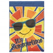 2pk -Flag Sun Its Summertime Polyester 13x18 - (Pack of 2)