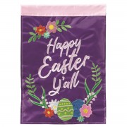 2pk -Flag Happy Easter Purple Polyester 13x18 - (Pack of 2) 2pk -Flag Happy Easter Purple Polyester 13x18 - (Pack of 2)