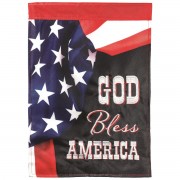 2pk -Flag God Bless America Polyester 13x18 - (Pack of 2)