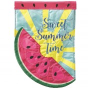 2pk -Flag Watermelon Sweet Summertime 13x18 - (Pack of 2)