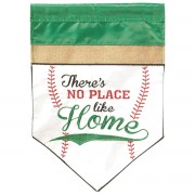 2pk -Flag No Place Like Home Baseball 13x18 - (Pack of 2)