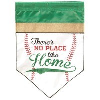 2pk -Flag No Place Like Home Baseball 13x18 - (Pack of 2)