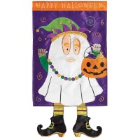 2pk -Crazy Leg Halloween Ghost Jester - (Pack of 2)