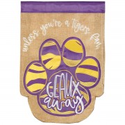 2pk -Flag Tiger Paw Geaux Away 13x18 - (Pack of 2) 2pk -Flag Tiger Paw Geaux Away 13x18 - (Pack of 2)