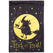 2pk -Flag Witch Trick Or Treat 13x18 - (Pack of 2)