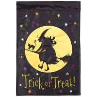 2pk -Flag Witch Trick Or Treat 13x18 - (Pack of 2)