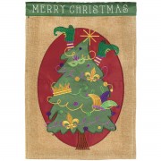 2pk -Flag Mardi Gras Merry Christmas 13x18 - (Pack of 2) 2pk -Flag Mardi Gras Merry Christmas 13x18 - (Pack of 2)