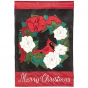 2pk -Flag Merry Christmas Cardinal 13x18 - (Pack of 2) 2pk -Flag Merry Christmas Cardinal 13x18 - (Pack of 2)