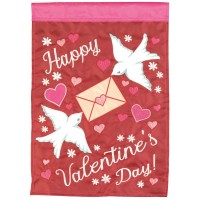 2pk -Flag Happy Valentines Day 13x18 - (Pack of 2)