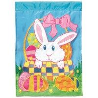 2pk -Flag Easter Bunny Front Back 13x18 - (Pack of 2)