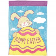 2pk -Flag Easter Bunny Polyester 13x18 - (Pack of 2)