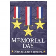 2pk -Flag Memorial Day Polyester 13x18 - (Pack of 2) 2pk -Flag Memorial Day Polyester 13x18 - (Pack of 2)