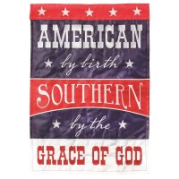 2pk -Flag American By Birth Polyester 13x18 - (Pack of 2)