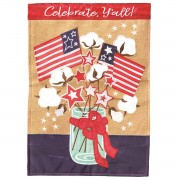 2pk -Flag Patriotic Cotton Jar 13x18 - (Pack of 2)