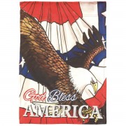 2pk -Flag God Bless America Eagle 13x18 - (Pack of 2)