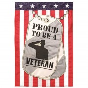 2pk -Flag Proud To Be A Veteran 13x18 - (Pack of 2) 2pk -Flag Proud To Be A Veteran 13x18 - (Pack of 2)