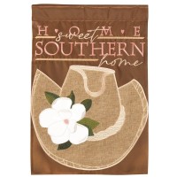 2pk -Flag Texas Hat Magnolia Burlap 13x18 - (Pack of 2)