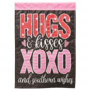 2pk -Flag Hugs Kisses Southern 13x18 - (Pack of 2) 2pk -Flag Hugs Kisses Southern 13x18 - (Pack of 2)